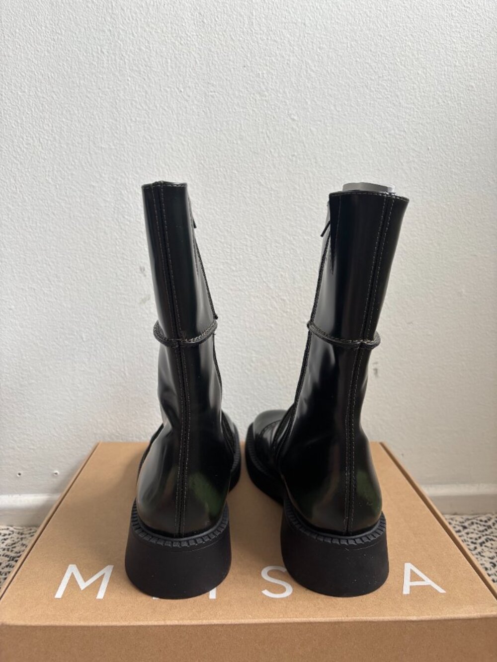 NIB Miista Dahlia Boots - Brush Off Leather, US8.5 - EUR39 - Picture 6 of 7
